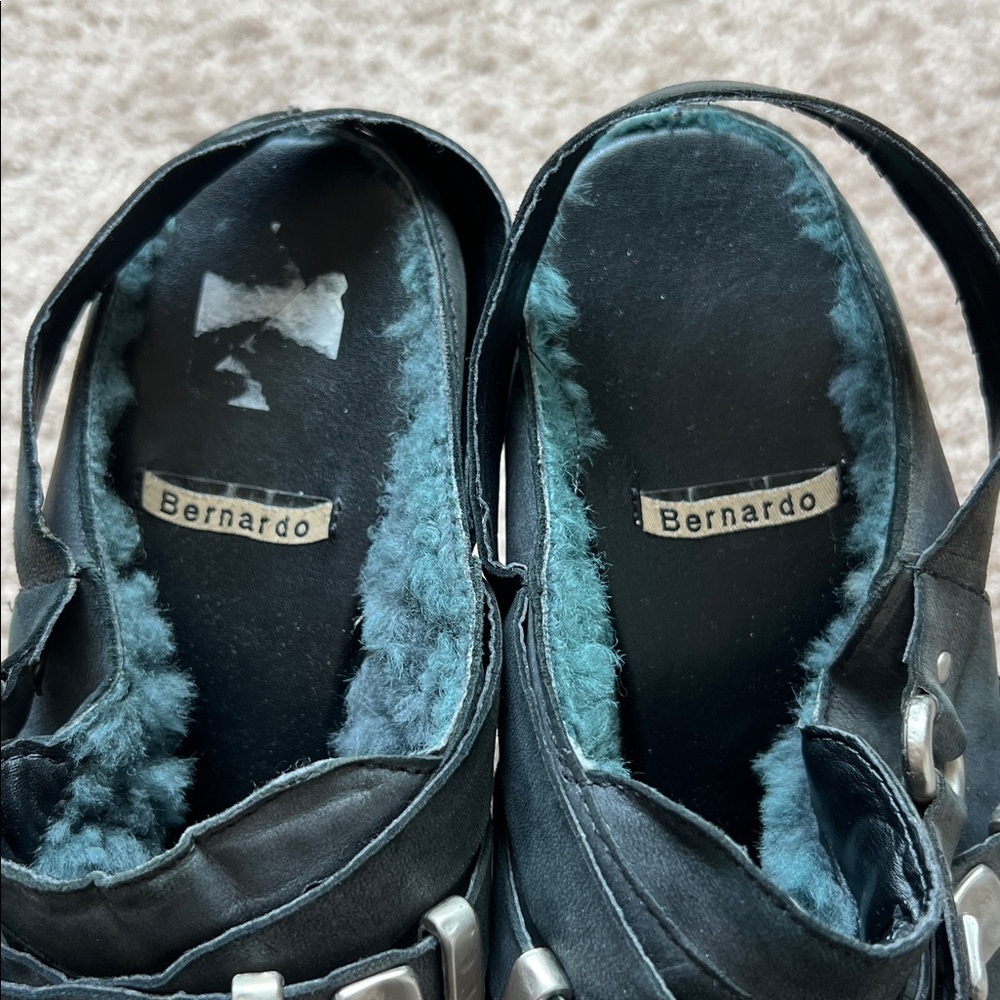 Bernardo Platform Fleece Lined Clogs - image 3